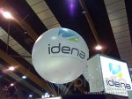 Pub gonflable sur le stand Idena