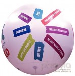 Ballon pub avec total covering