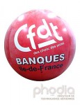 Pub sur ballon hélium pour la Cfdt