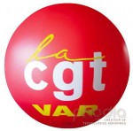 Sphère géante du syndicat CGT Var
