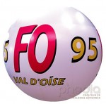 Ballon hélium pour le syndicat FO du Val-d'Oise