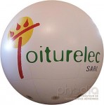 Publicité sur ballon pour Toiturelec