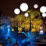 10 Ballons hélium lumineux au casino Mamounia de Marrakech
