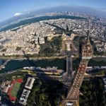 photographie aérienne tour Eiffel : vue de paris