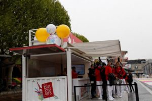 décoration billetterie grappe ballons gonflable foire de paris 2012