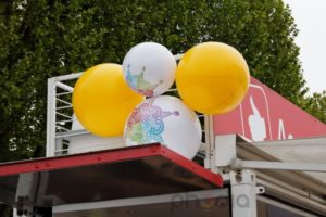 grappe de ballon gonflables de plusieurs tailles pour la foire de paris 2012