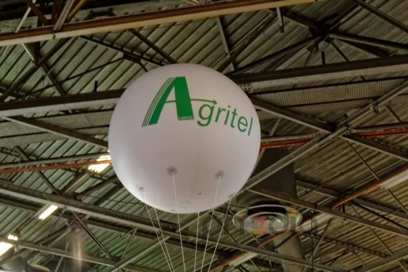 Publicité sur stand Agritel, salon international de l'agriculture 2013 ballon hélium