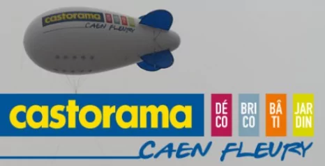 publicit&eacute; castorama fleury avec dirigeable 6m helium