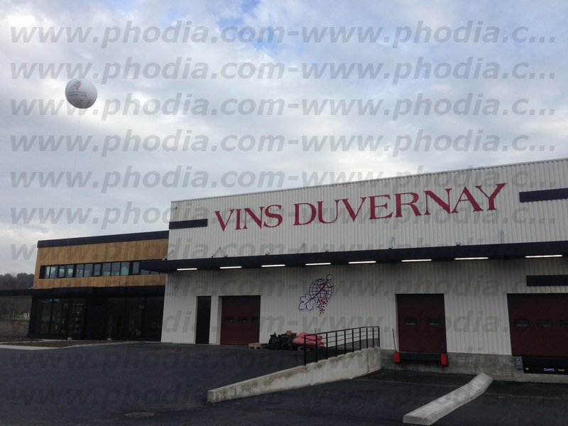 Ballon publicitaire pour les portes ouverte pour les vins DUVERNAY