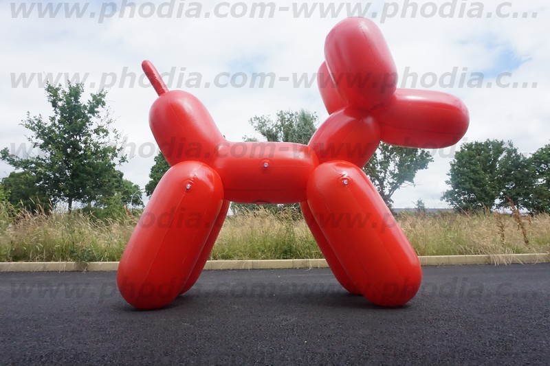 ballon à sculpter gonflable géante en forme de chien