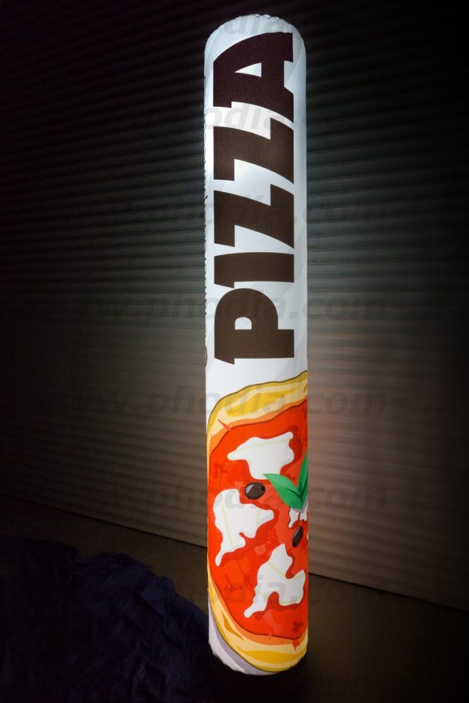 colonne à air captif 2 m lumineux pizza italienne