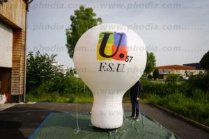 montgolfière pub FSU de 3m de haut à mettre sur un véhicule.