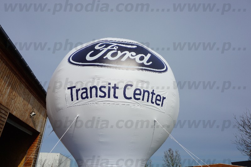 Montgolfiere 6m à l'air ford impression sur banderoles velcro transit center