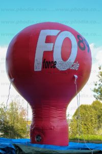 montgolifere publicitaire auto ventilée force ouvrière 89 5m : la force syndicale