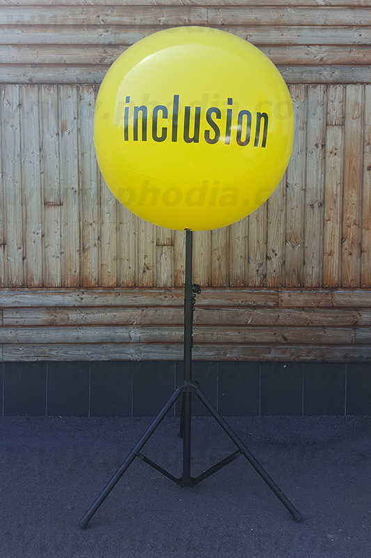 ballon trépied inclusion