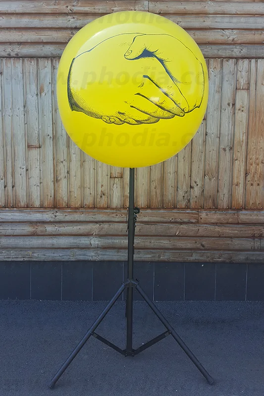 ballon trépied jaune polymago