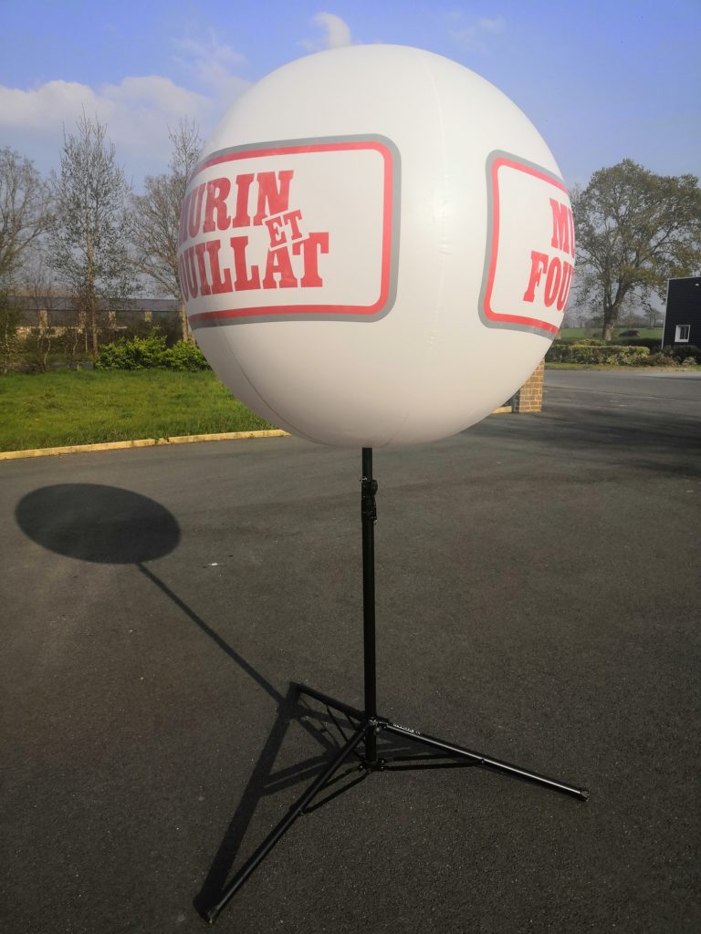 ballon sans hélium publicitaire trépied télescopique léger