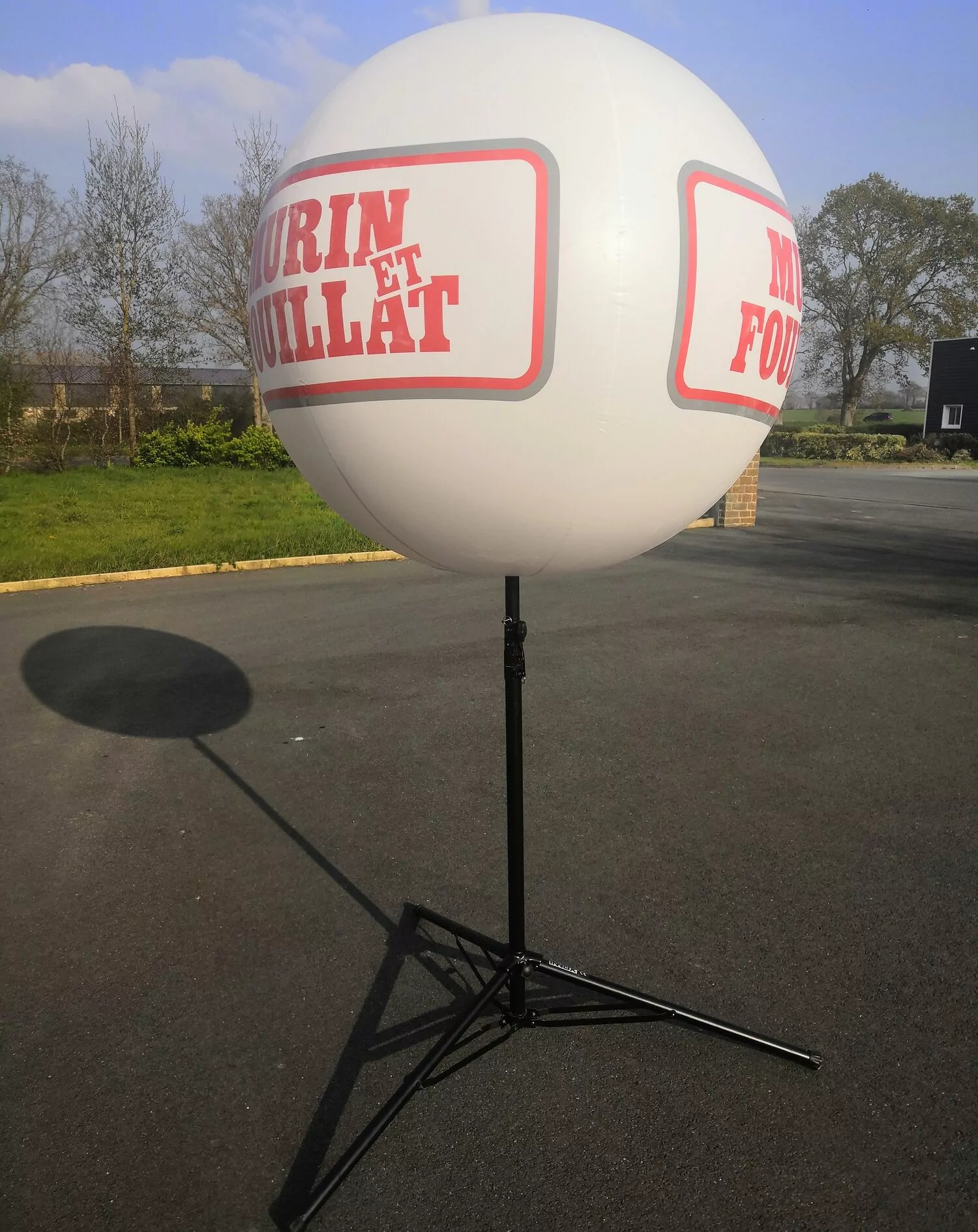 ballon sans hélium publicitaire trépied télescopique léger
