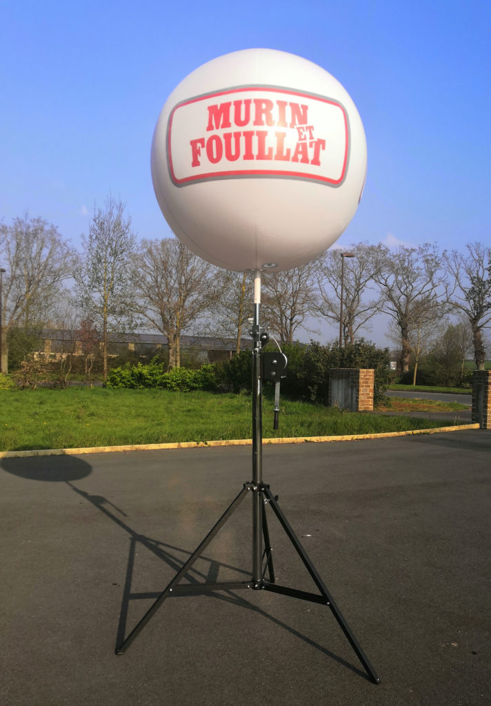 ballon sans hélium publicitaire trépied télescopique lourd