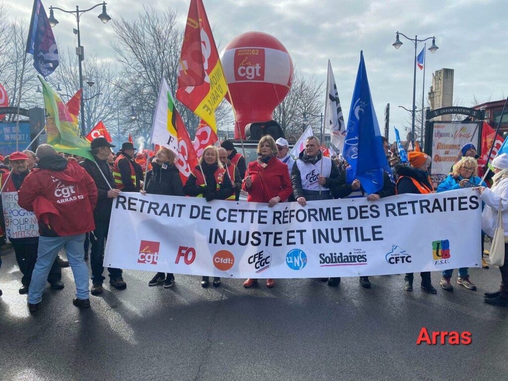 syndicat CGT, manifestation, retraite, Montgolfière publicitaire, Ballon, Manifestation contre la retraite à 64 ans