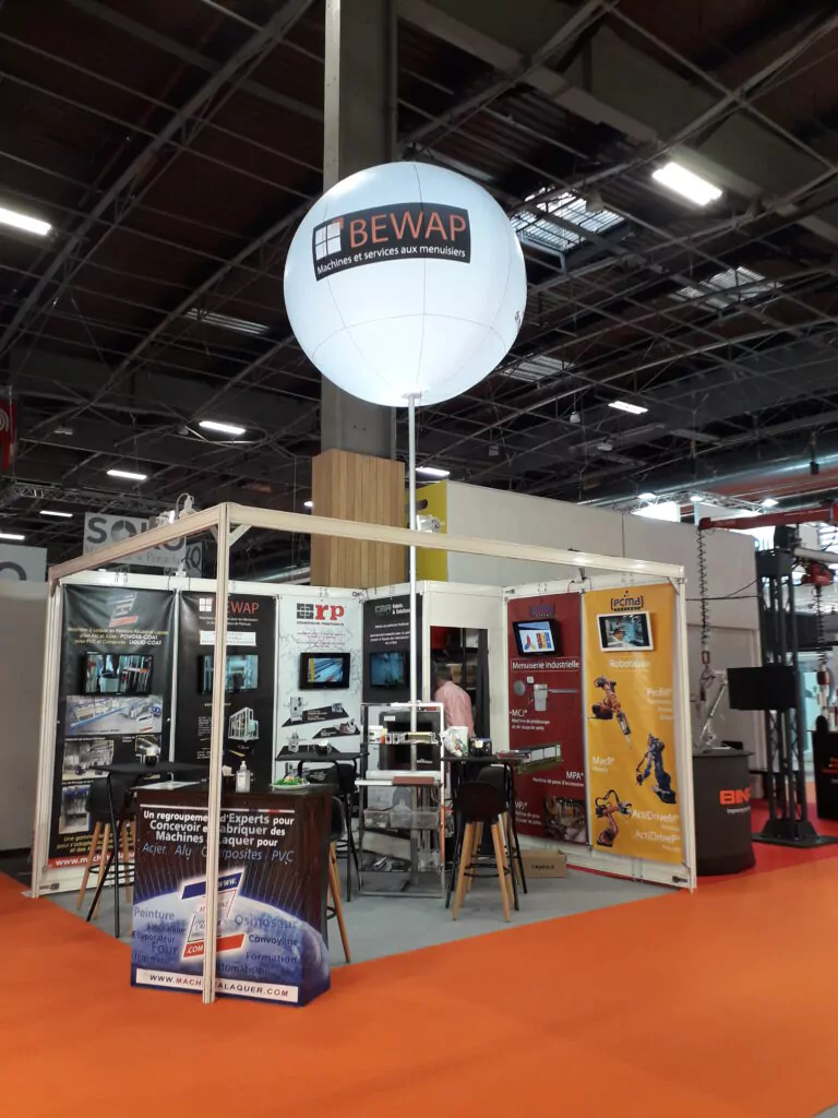 ballon sur m&acirc;t de 1.60m &eacute;clairant