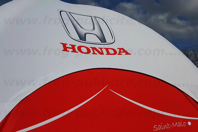 tente gonflable publicitaire HONDA, &agrave; air captif, 3x3