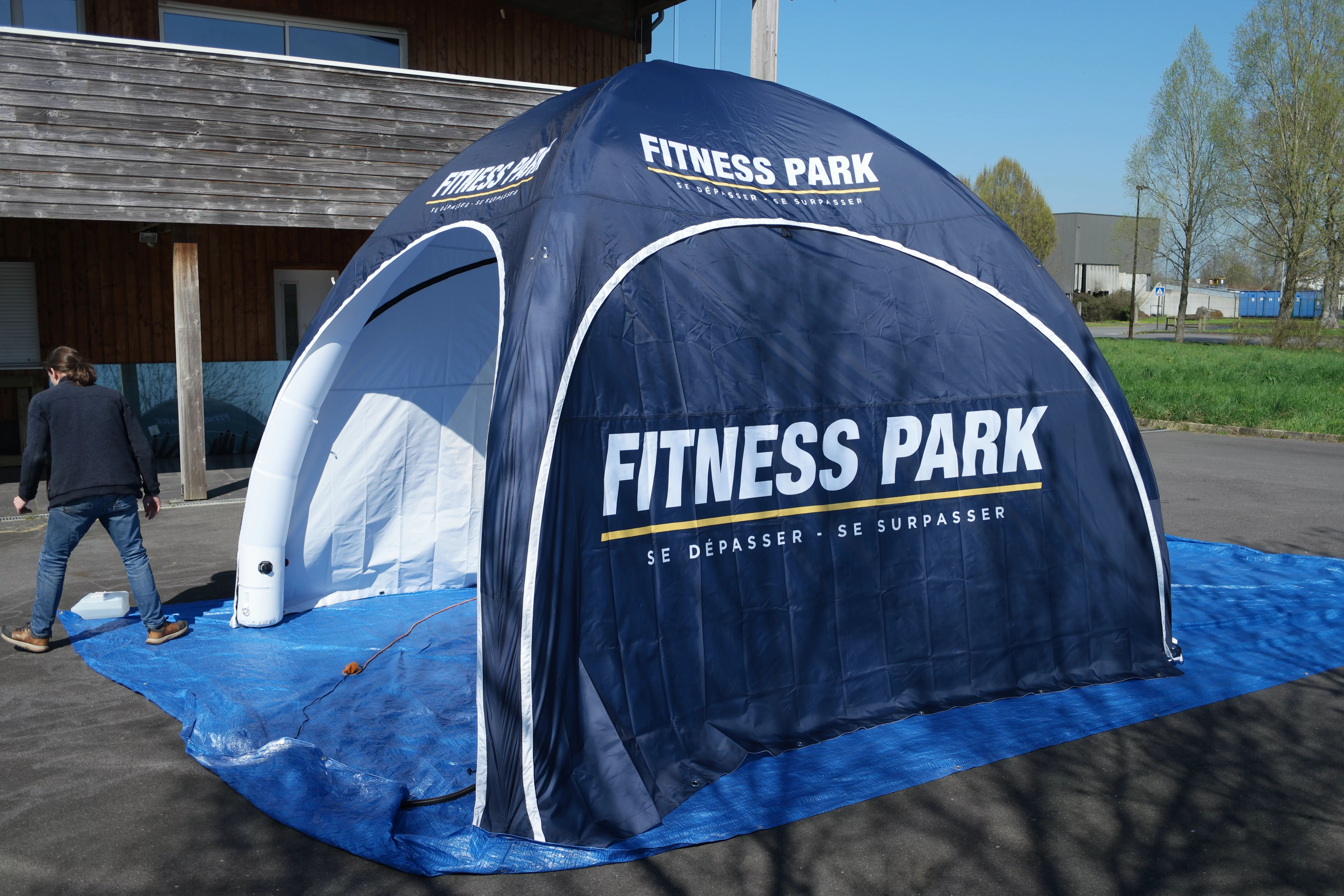 tente fitness park 4x4m