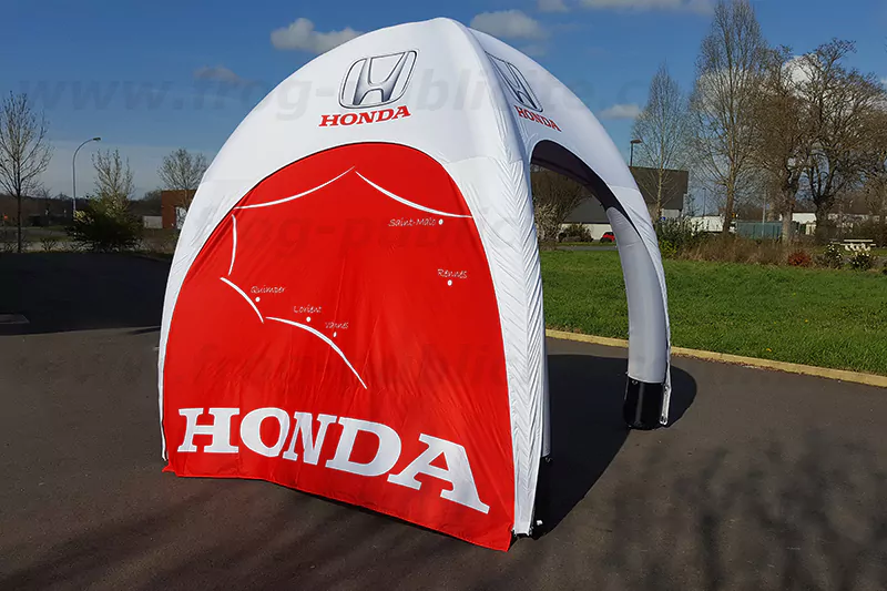 tente gonflable publicitaire HONDA, &agrave; air captif, 3x3