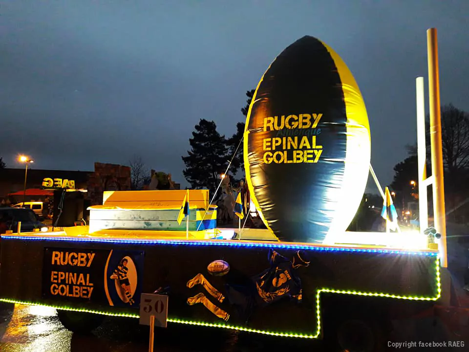 plv gonflable ballon de rugby fête St Nicolas à Golbey 2017