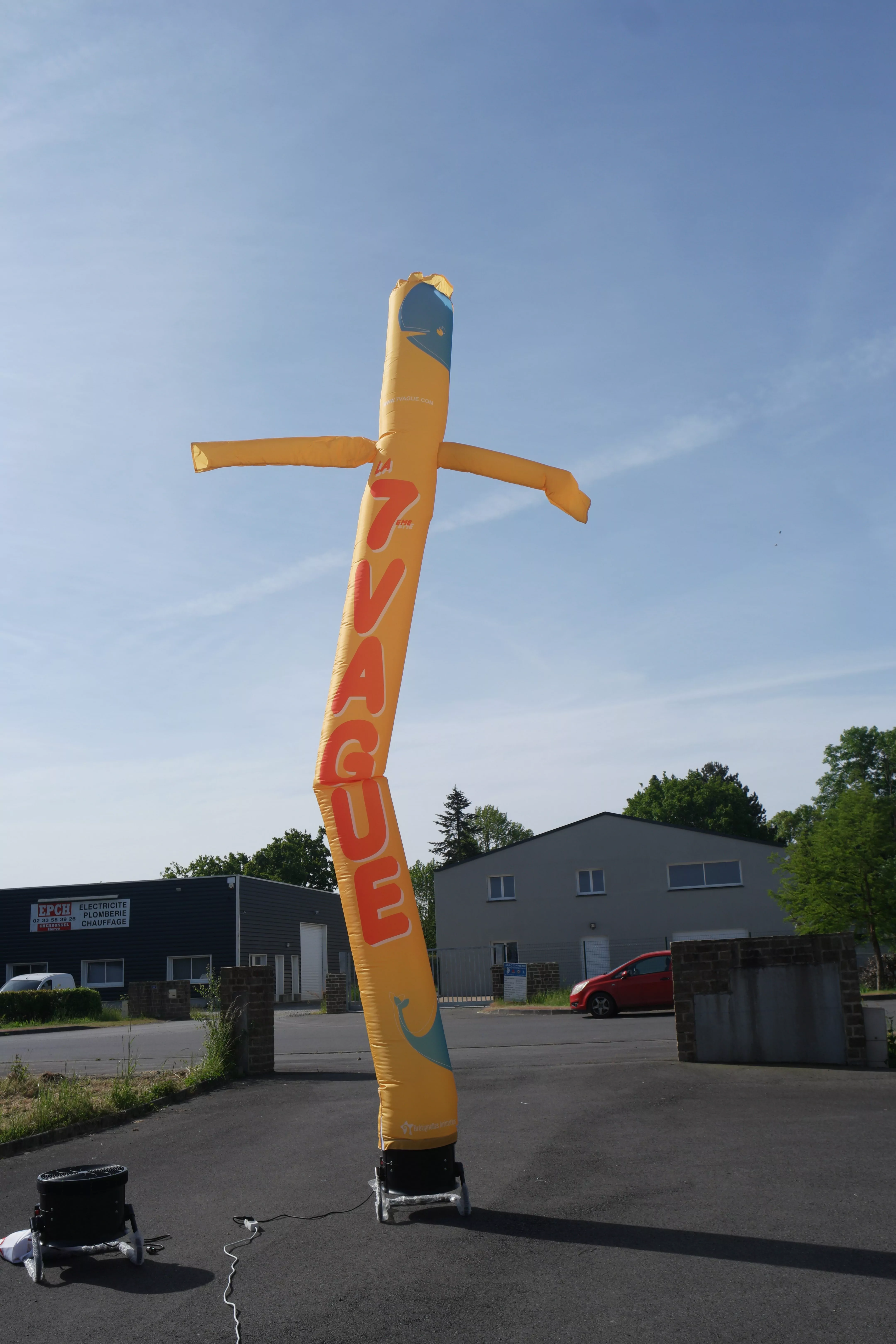 7 &egrave;me vague, skydancer, jaune, festival, ext&eacute;rieur