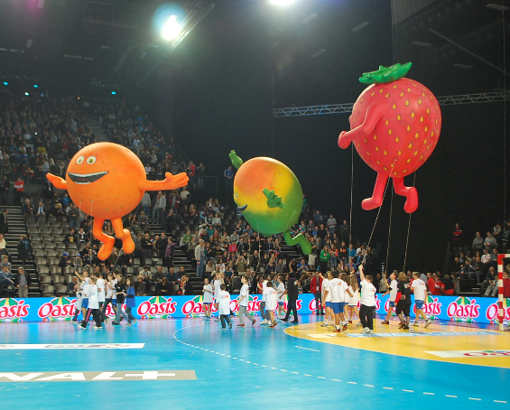 pixma ballons oasis plv hélium, be fruit, orange, mangue, fraise