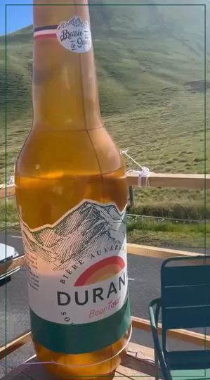 plv air captif bouteille de bi&egrave;re 2m durana, beer tour, &eacute;v&egrave;nement, bar