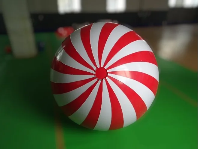 ballon bicolore ray&eacute; comme un bonbon 80cm