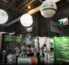 ballon publicitaire cabinet palsseraud sur le salon viva technology 2018