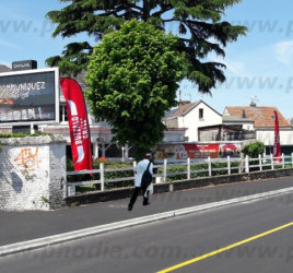 drapeau publicitaire extérieur buffalo grill