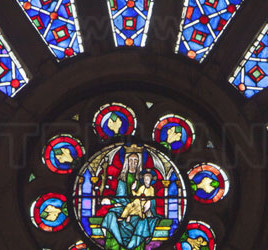 photographie a&eacute;rienne des vitraux de notre dame de paris