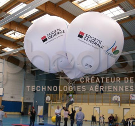 ballon hélium 4 m de diamètre pour soulever des handicapés