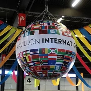 Ballon géant gonflable à l'hélium : 2,50m en PVC 